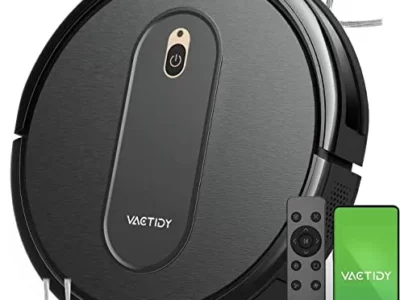 Vactidy Robot Vacuum with 2000Pa Suction Power, 2.4GHz WiFi/App/Alexa/Siri Control, Self-Charging Robotic Vacuum Cleaner for