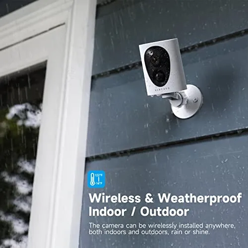 VIRTAVO Security Cameras Wireless Outdoor, Battery Powered Starlight Color Night Vision Weatherproof, Surveillance WiFi Home
