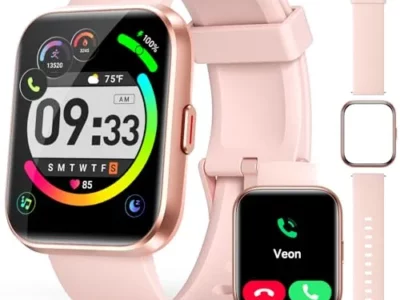 WMK Fitness Smart Watch for Women with Alexa Built-in, Activity Tracker with Health, Sleep Monitor, Step Calorie Counter,iOS