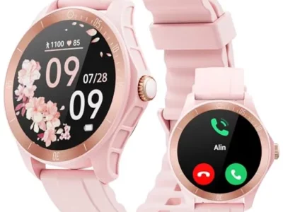 WMK Smart Watches for Women Heart Rate SpO2 Monitor Smartwatch with Bluetooth Call Android Smartwatch Activity Trackers and