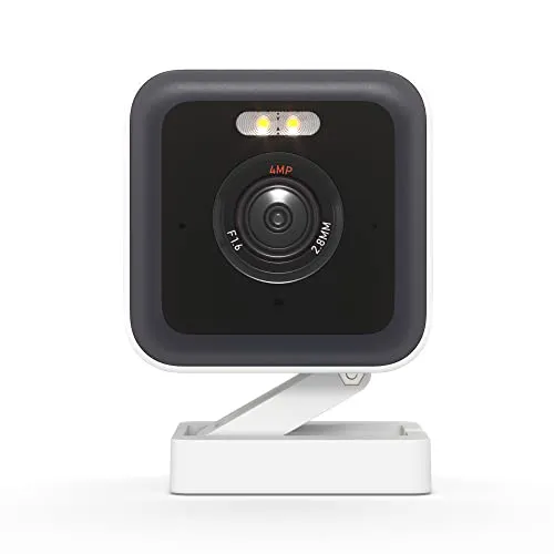 WYZE Cam v3 Pro 2K Indoor/Outdoor Wi-Fi Security Camera with Color Night Vision, Edge AI, Integrated Spotlight & Siren,