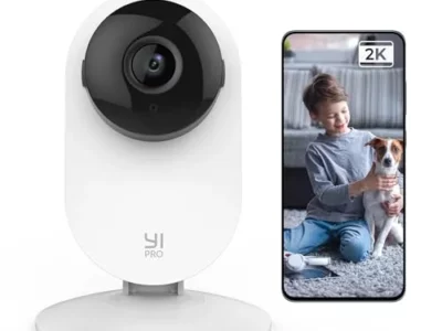 YI Pro 2K Home Security Camera, 2.4Ghz Indoor Camera with Person, Vehicle, Animal Smart Detection, Phone App for Baby, Pet,