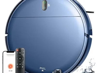 ZCWA Robot Vacuum Cleaner, Robotic Vacuum and Mop Combo Compatible with Alexa/WiFi/App, Self-Charging, 230ML Water Tank for