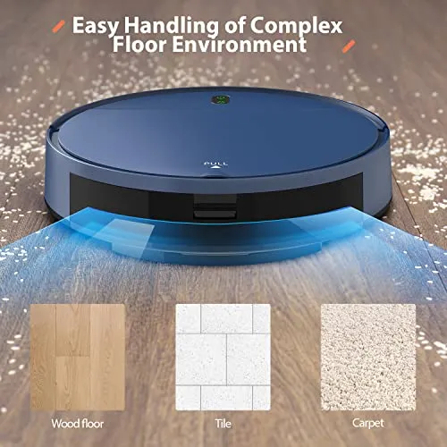 ZCWA Robot Vacuum Cleaner, Robotic Vacuum and Mop Combo Compatible with Alexa/WiFi/App, Self-Charging, 230ML Water Tank for