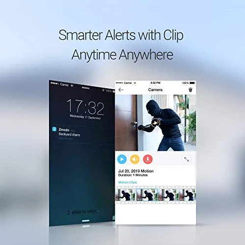 Zmodo 1080p Full HD Outdoor Wireless Security Camera System, 4 Pack Smart Home Indoor Outdoor WiFi IP Cameras with Night